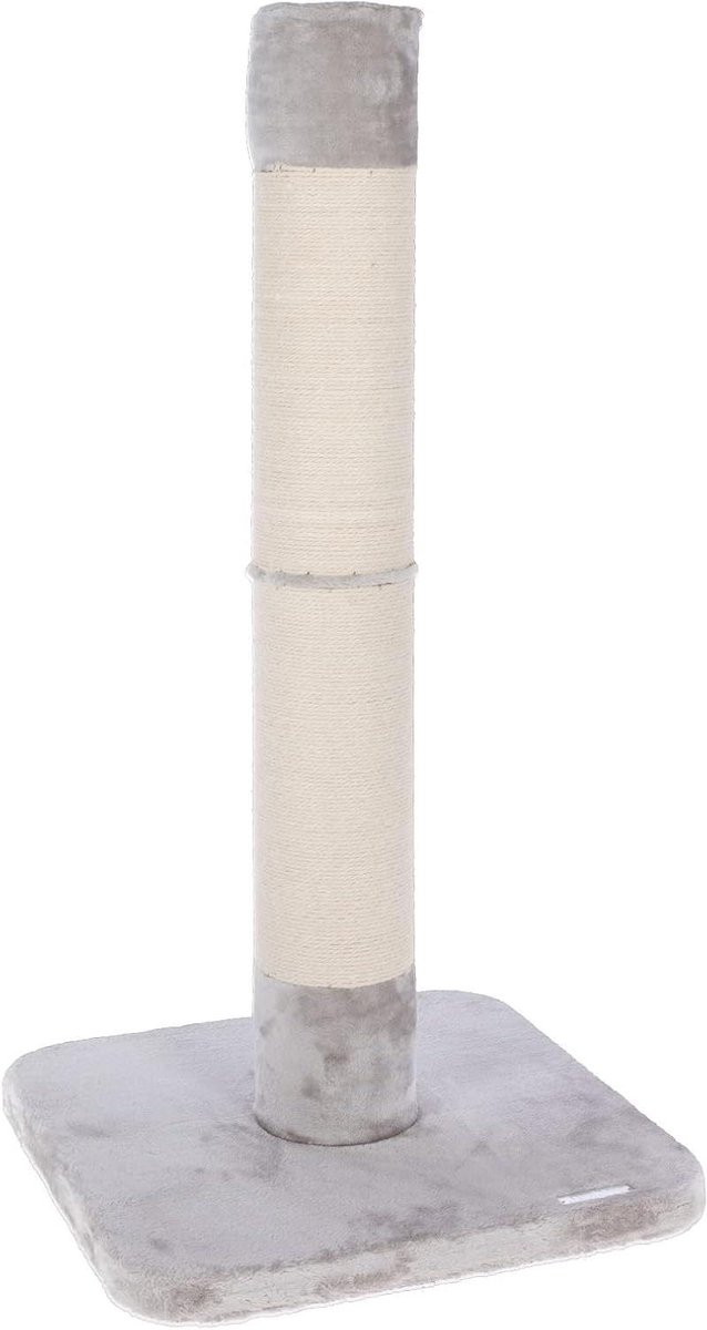 Krabpaal - Kattenmeubel - Spelen en krabben - Stevige constructie - 119 cm hoog - Grijs