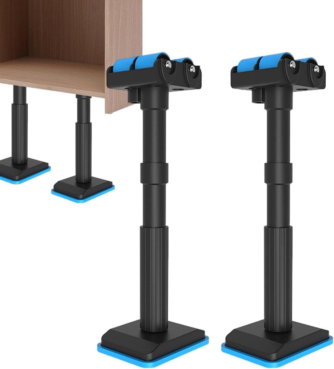 Werkbesparende steunstang - Telescopische steunhouder - Meubelmontage hulp - Hoge gewichtsbelasting - 19-44 cm verstelbaar - Blauw