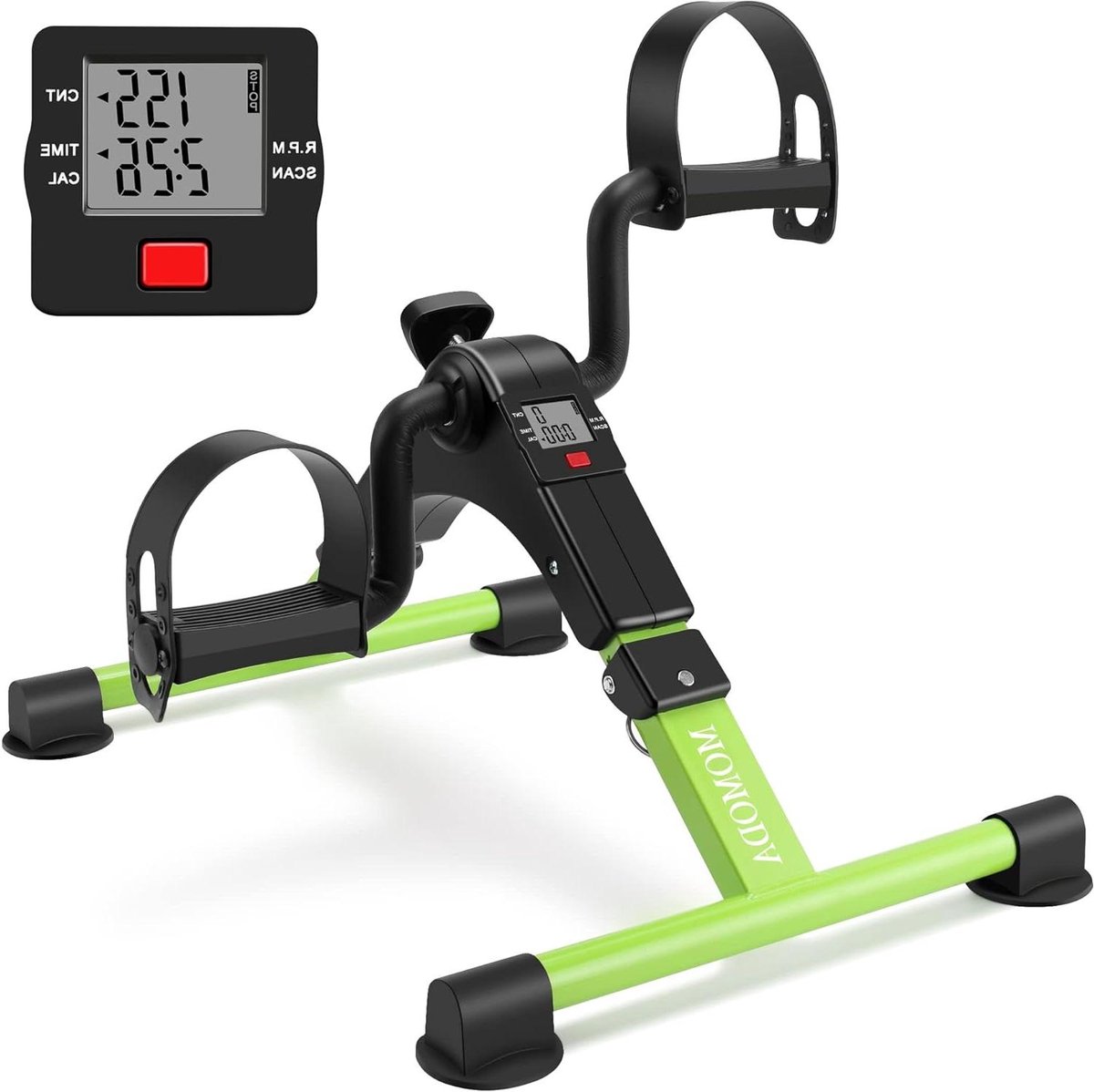 Onder Desk Fiets - Mini Hometrainer - Lichte Beweging - Inklapbaar LCD Display - 53 x 36 x 33 cm