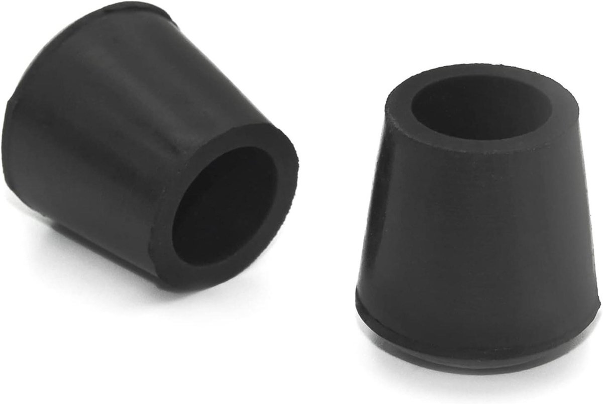 Dopjes voor Meubels - Voetjes Beschermers - Vloer Beschermen - Geluiddempend - 19 mm - Zwart