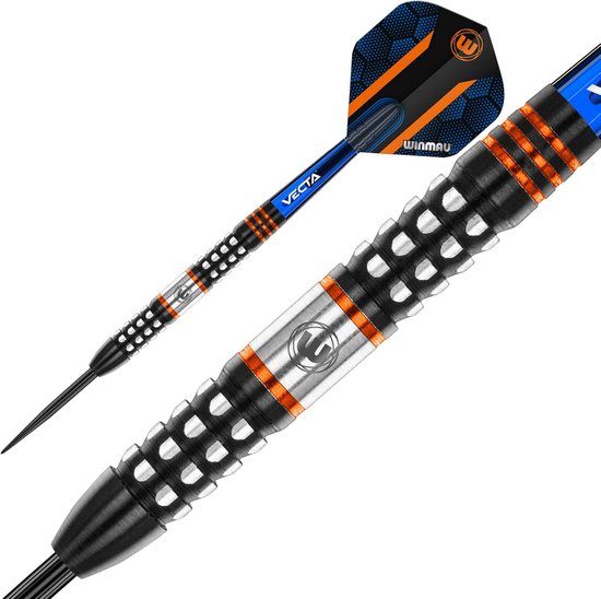 Dartpijlen Set - Tungsten Pijlen - Precisie Werpen - 90% Tungsten Kwaliteit - 22 gram - Zwart Oranje — afbeelding 3
