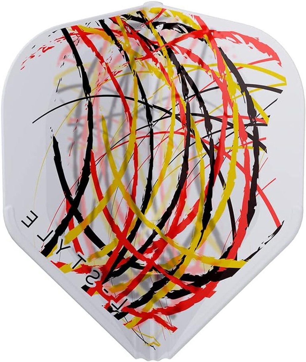 Dart Flights - Vleugels - Darts Spelen - Type B - 8 x 6 x 2 cm - Wit