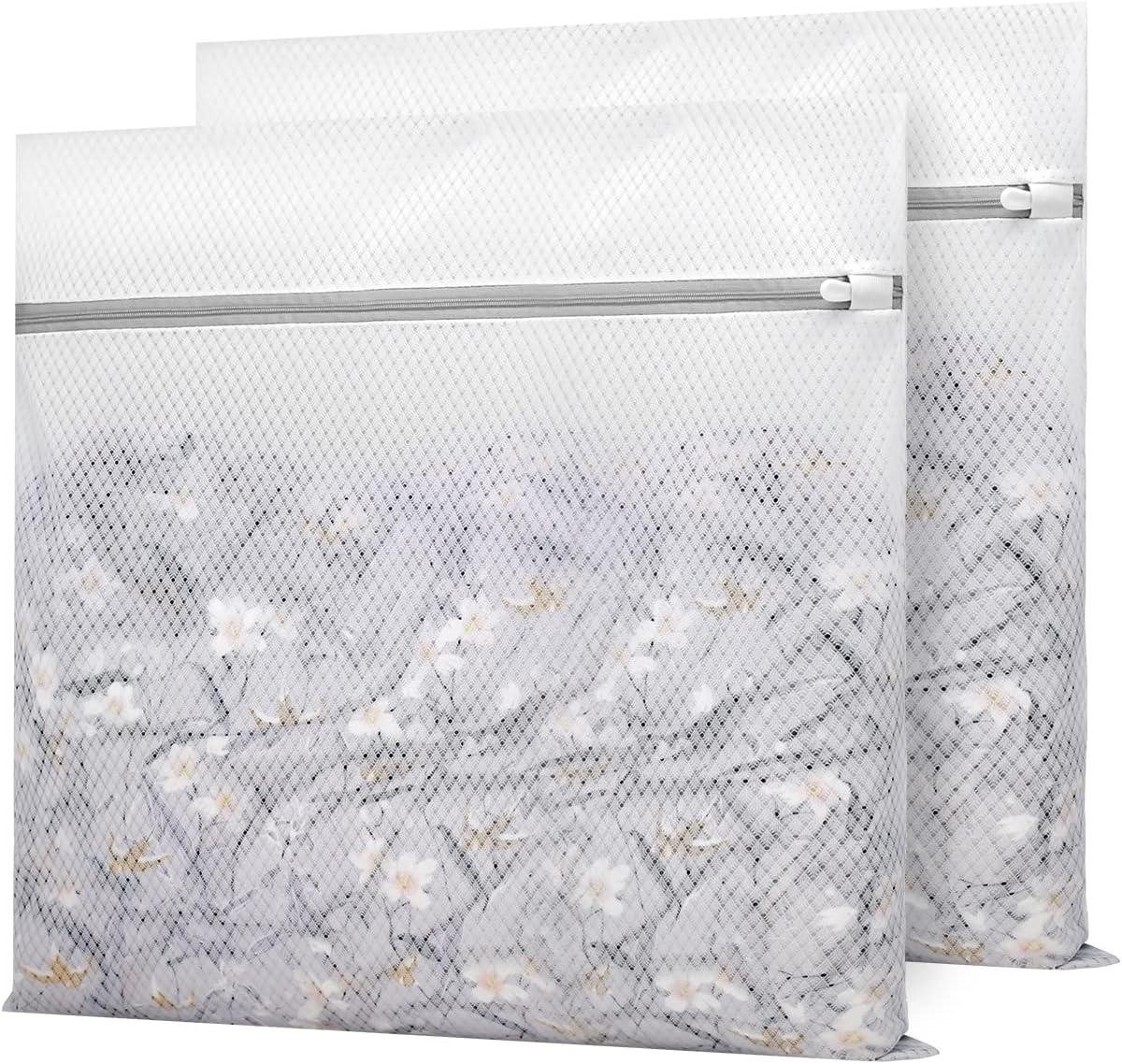 Waszakken Delicaten - Beschermende Zakken - Kleding Beschermen - Roestwerende Rits - 61 x 61 cm - Wit