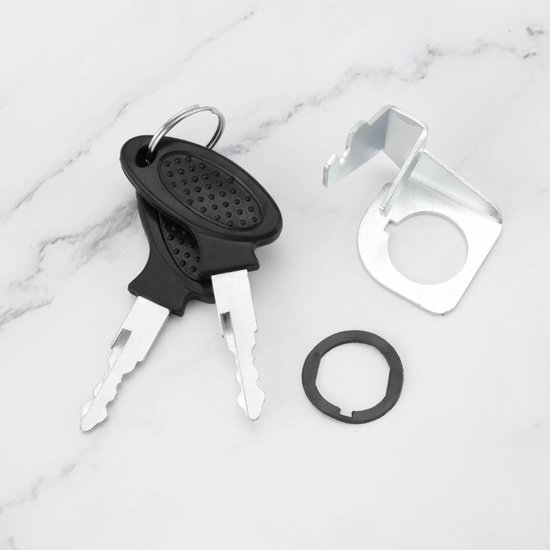 Dailygoods- Ontstekingsschakelaar Set - 5-pins Plug - Inclusief 2 Sleutels - Geschikt voor Buffalo Silver/Scooters - Metaal/Kunststof - Reserve Koelkast - Scooter Sleutelset van Dailygoods — afbeelding 5