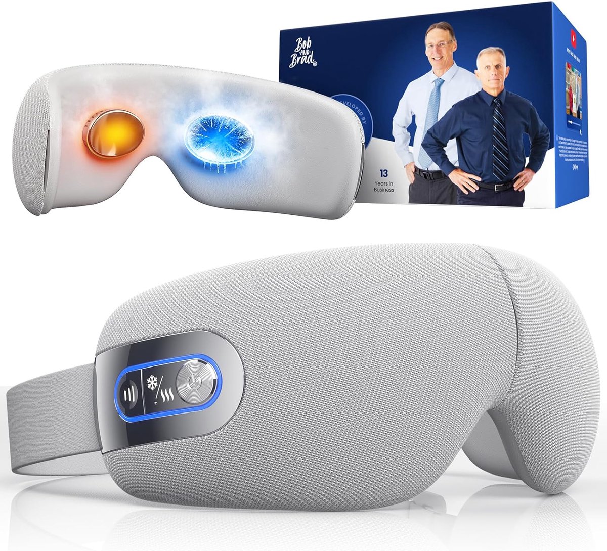 Thijox - Oogmassageapparaat met Warmte en Kou, Halfgeleider Koud Kompres Oogmasker voor Migraine, Droge Ogen, Donkere Kringen, Slaaphulp, Cadeau voor