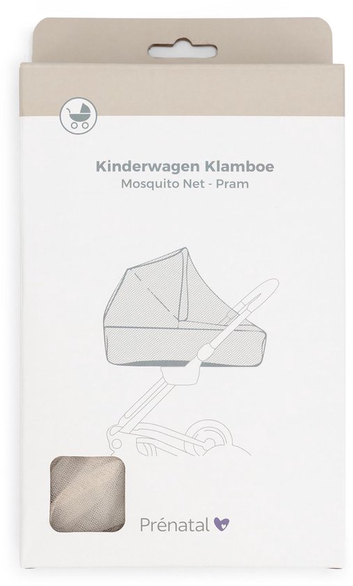 Prénatal kinderwagen klamboe - geschikt voor reiswieg - Muggennet - Ivoorwit — afbeelding 2