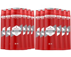 Old Spice 12 x Old Spice - Original - Douchegel 3-in-1 - Reinigt, Verfrist & Verzorgt - 400 ml - Douchegel - 3-in-1 - Reinigen - Verfrissen - Verzorgen