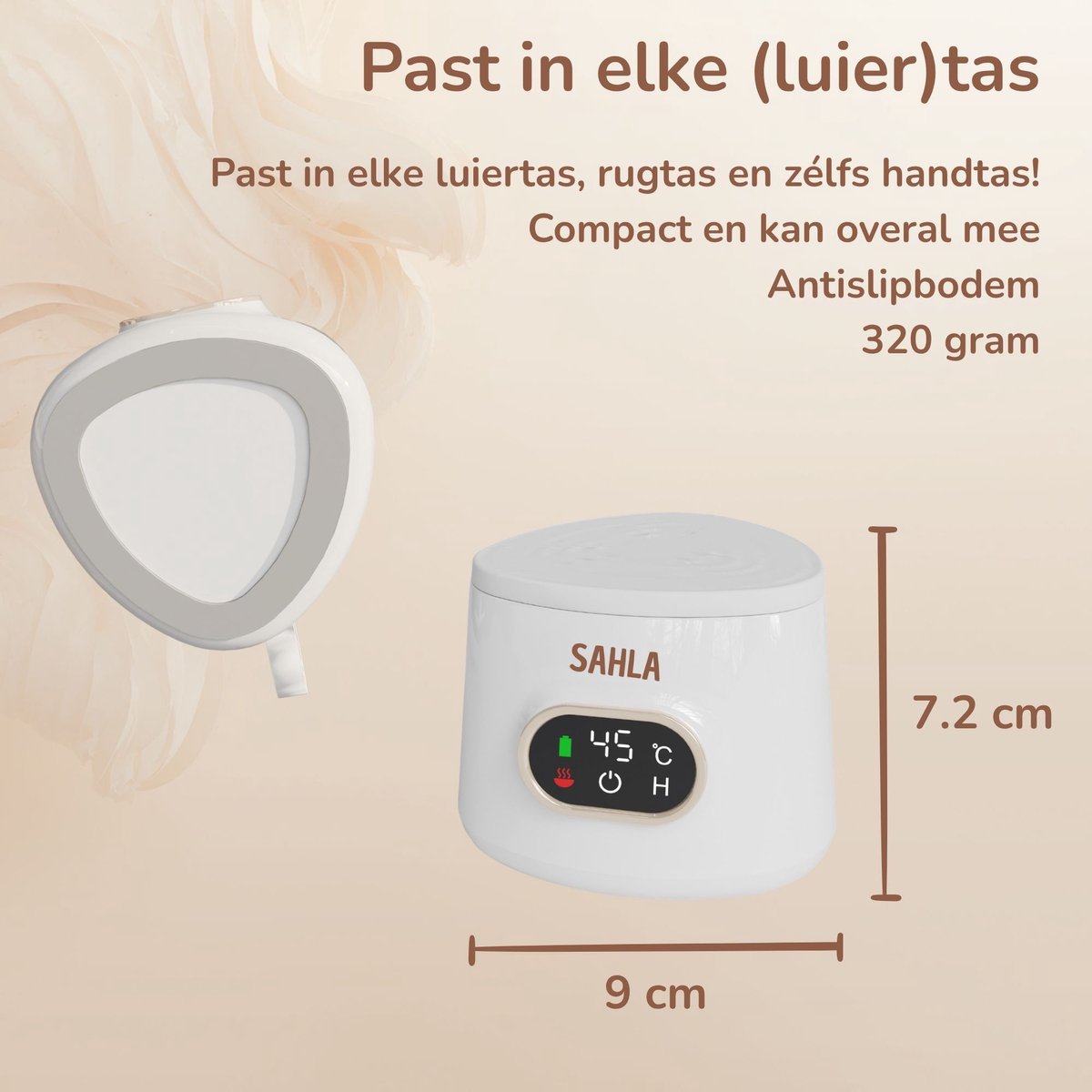 SAHLA Draadloze Flessenwarmer - Draagbaar Flesverwarmer - Binnen 3min warm thumbnail 2