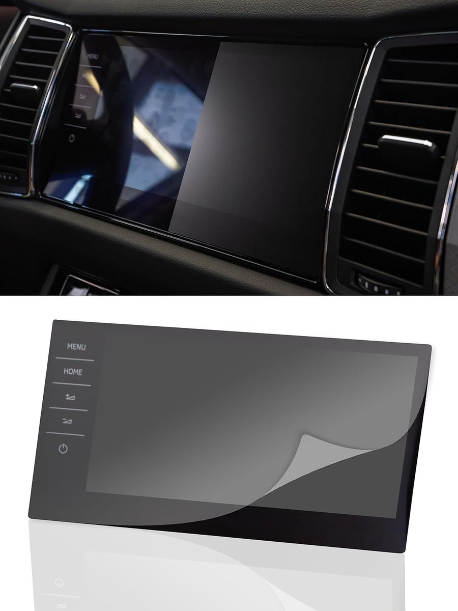 SnelShoppen - Skoda Karoq Columbus Screen Protector - Zelfhelend door Warmte - Anti-Vingerafdruk - Matt - Perfecte Bescherming voor uw Auto Display