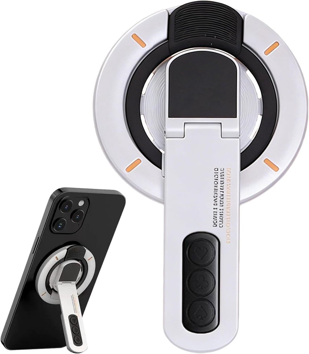 Thijox - Magnetische Telefoonringhouder met 360 Graden Rotatie Standaard - Bureautelefoonhouder voor Koken, Studeren, Filmen en Streaming - Geschikt v