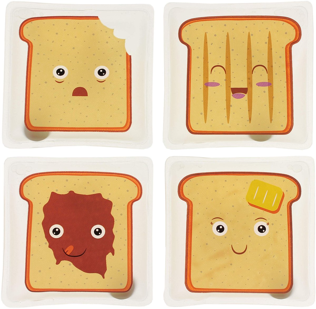 Inovra- Handwarmers Oplaadbaar - Herbruikbare Warmtezakjes - Warmtepads - Lichtgewicht - Set van 4 - Zachte Hoes van 100% Kunststof