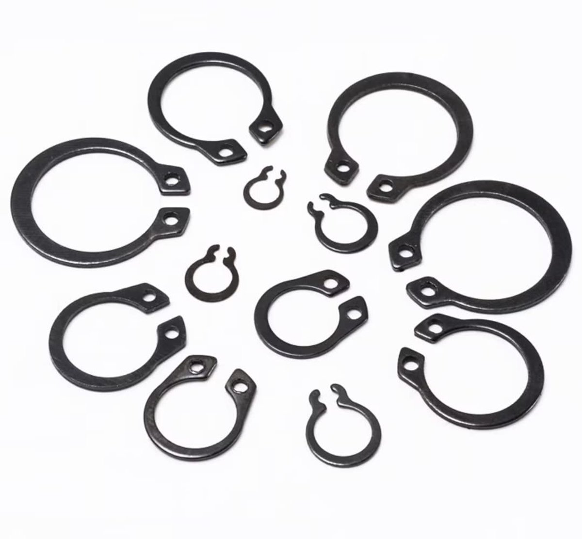 Inovra- Circlip 8mm - Externe Borgring - Borgringen Assortiment - Bevestigingsmiddel - Gourd Type - 200 Stuks