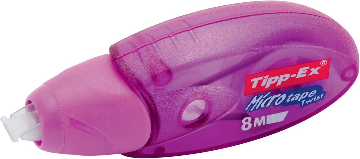 Thijox - Correctieroller Microtape Twist 8m x 5mm - Hemelsblauw - Direct Overschrijfbaar - Perfect voor School, Kantoor en Creatieve Projecten