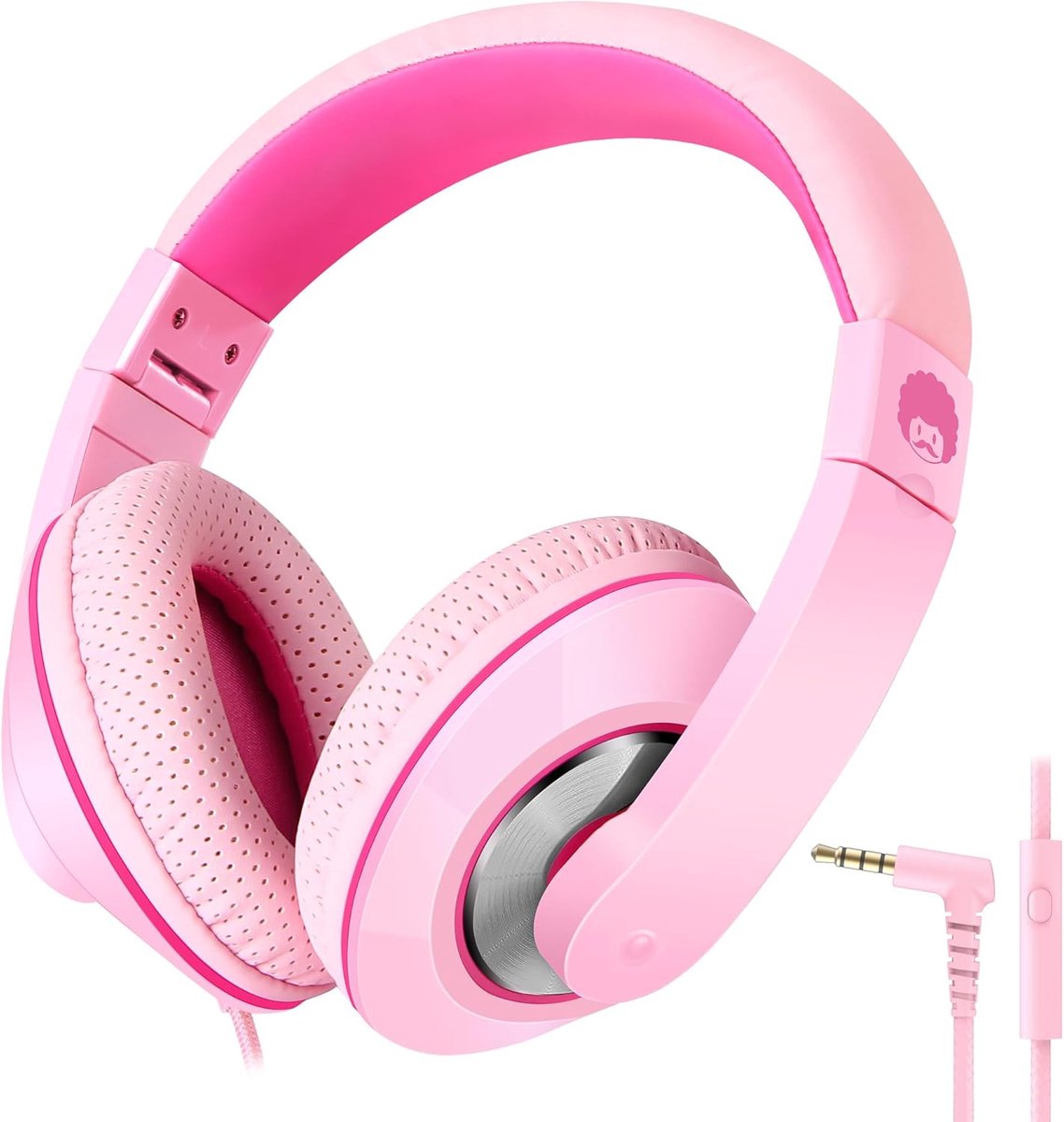 Thijox - Hoofdtelefoon voor Kinderen, Over-Ear, Bekabeld met Microfoon, Verstelbare Hoofdband, 3,5 mm Audio Jack, Comfortabel en Ademend, Perfect voor