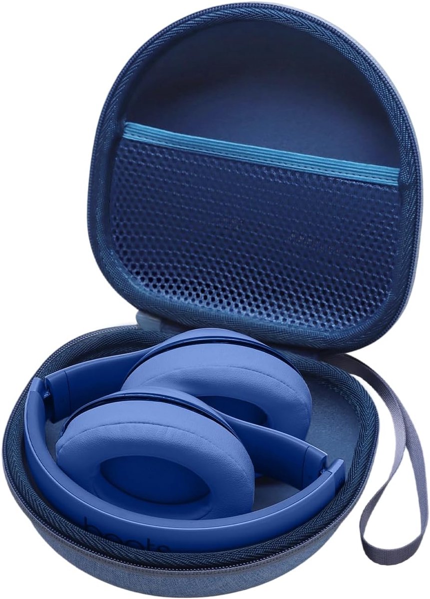 Thijox - Hoofdtelefoontas voor Kinderen, Beschermhoes voor Bluetooth Hoofdtelefoon - Compatibel met iClever/PowerLocus/Cowyawn/awatrue - Blauw - Ideaa