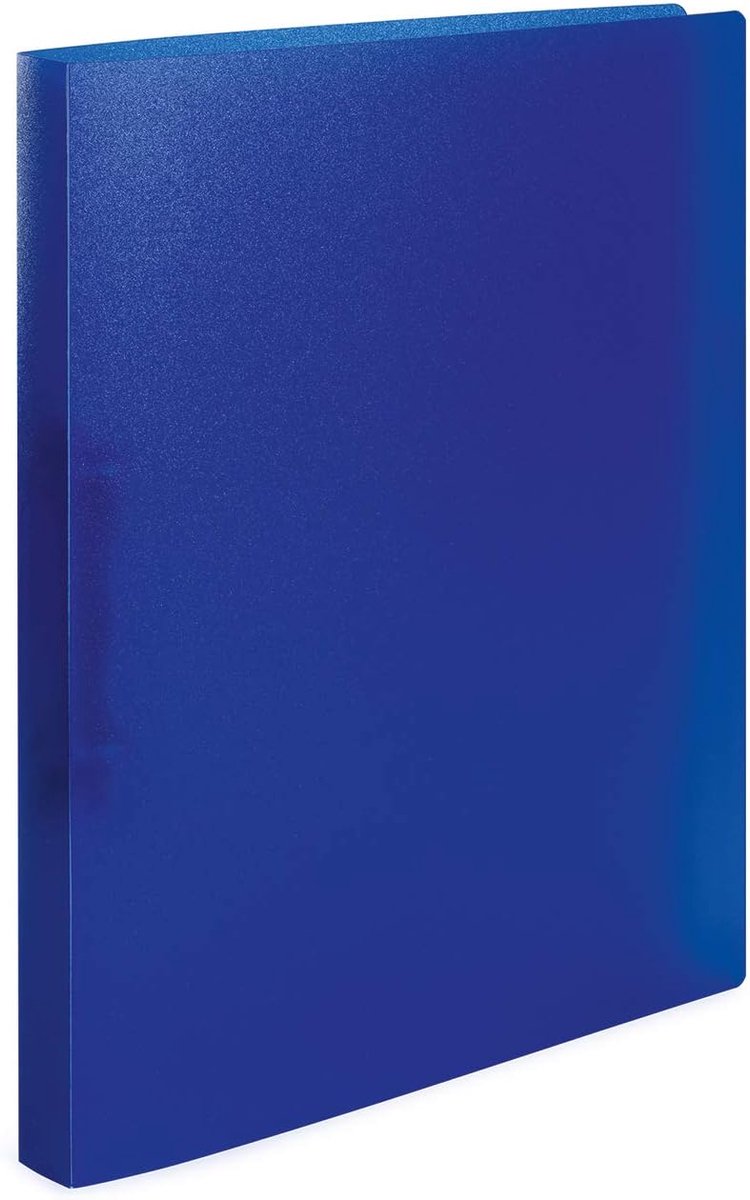 Thijox - Set van 3 HERMA Ringbanden A4 Blauw Doorshijnend, Smal, 2 Ringen, 25 mm Breed, Kunststof Ringmap voor Kinderen, Jongens en Meisjes