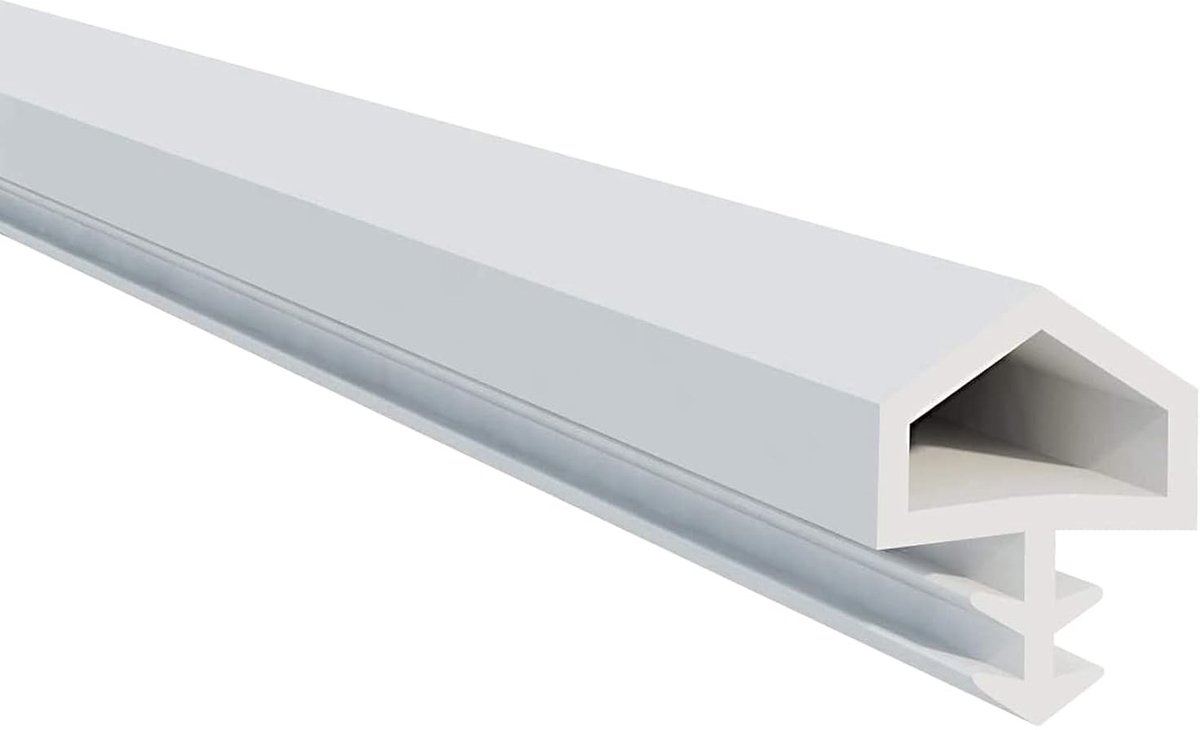 Deurafdichting voor Kamers, Rubber Afdichting voor Deuren en Ramen, 5m TPE Rubber, 12mm Vouwbreedte, 4mm Groefbreedte, 6mm Groefdiepte, Geluidsisolatie en Energiebesparing