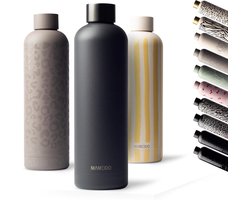 Thijox - MAMEIDO Thermosfles 750 ml Carbon Grey | Roestvrij Staal, Lekvrij, BPA-vrij, Houdt Dranken 24 uur Koud en 12 uur Warm, Perfect voor Camping,