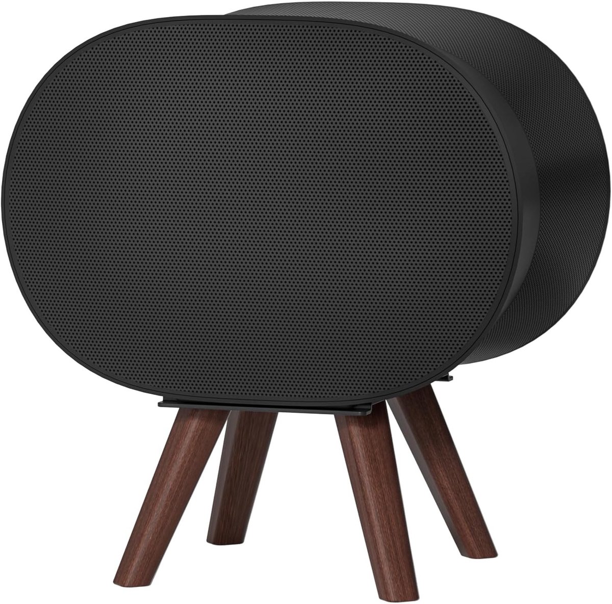 Houten Bureau Speaker Stand voor Sonos Era 300 - Ruimtebesparende Desk Stand Houder voor Decoraties, Zwart en Stijlvol Ontwerp
