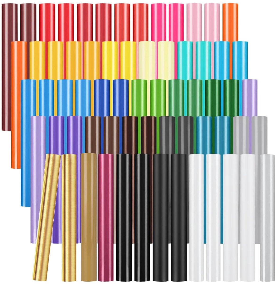 Thijox - 65 Stuks Zelfklevende Vinylfolie Plotter voor Snijmachine, 30,5 x 30,5 cm, Perfect voor Decoraties, Stickers en Doe-Het-Zelf Projecten in Div
