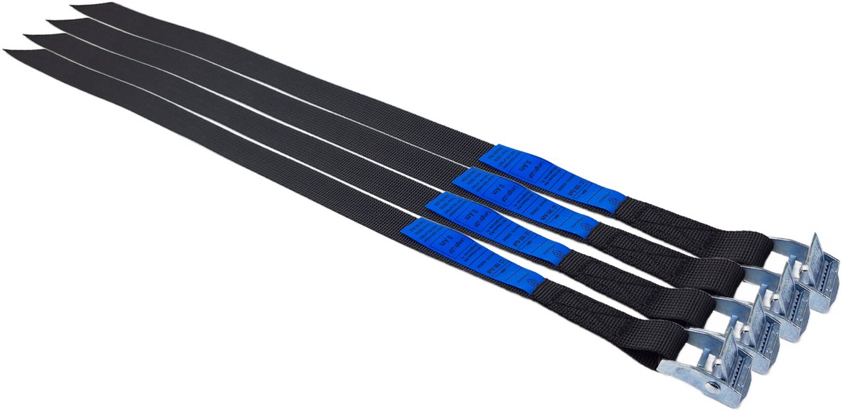 BCF-Products - Spanbanden - 40 cm - 4 stuks - Zwart - Spanbandjes - Spanband Fiets - Fietsriempjes - Bindriemen