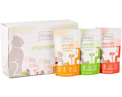 MjAMjAM Kattenvoer Mixpakket 12 x 125 g - Graanvrij Natvoer - Compleet Voer voor Volwassen Katten