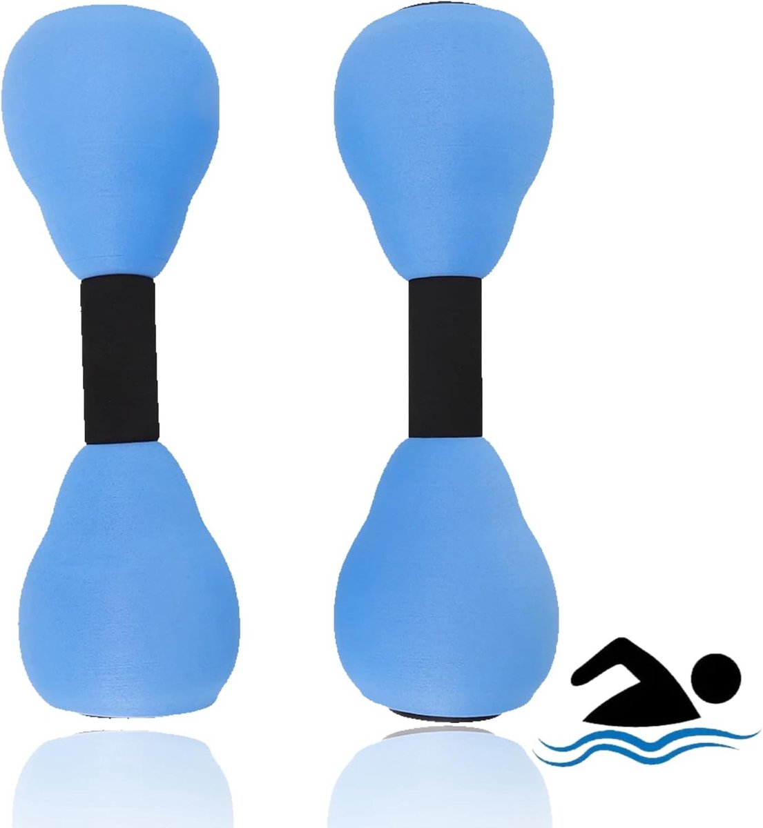 Verstelbare Water Dumbbells voor Aquafitness, 2 Stuks, Ideaal voor Zwemtraining en Weerstandsoefeningen voor Volwassenen en Kinderen