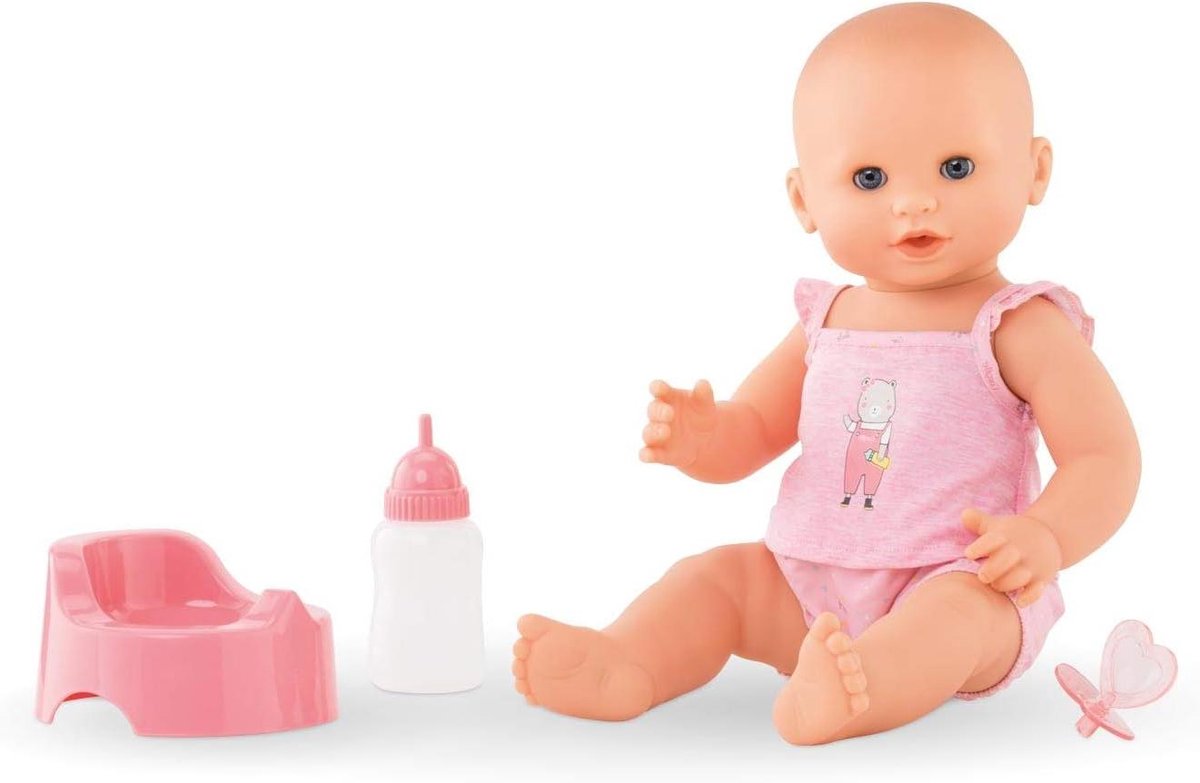 Babypop - Speelgoedpop - Spelen en Verzorgen - Vanillegeur - 36 cm - Multikleur