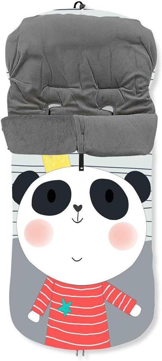 Universele Voetenzak Panda voor Kinderwagen en Buggy - Waterdicht en Warm van Universele — afbeelding 3
