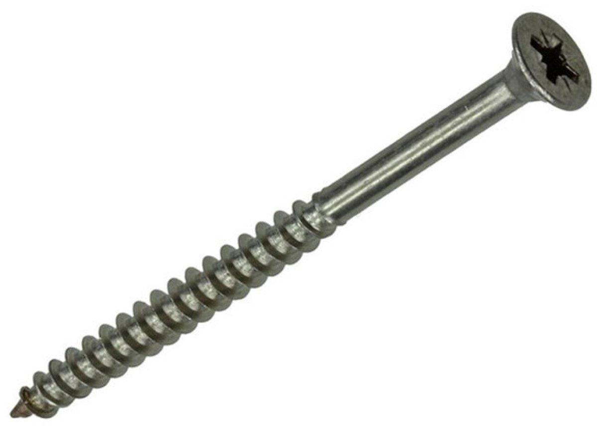 Sam Spaanplaatschroeven PZ2 70x5 mm inox/RVS 2 x 6 stuks/18 stuks