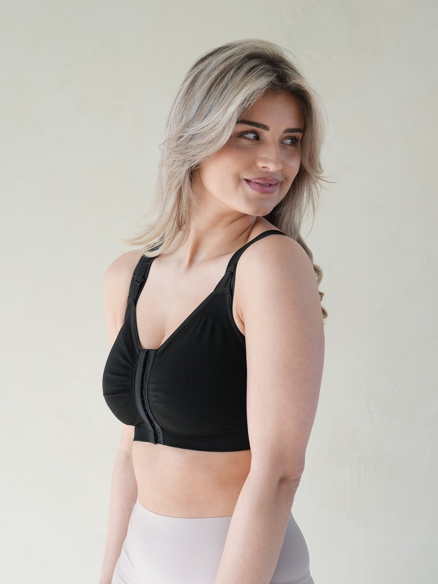 Lipoelastic compressiebeha PI filling - Zwart - Maat 65AB