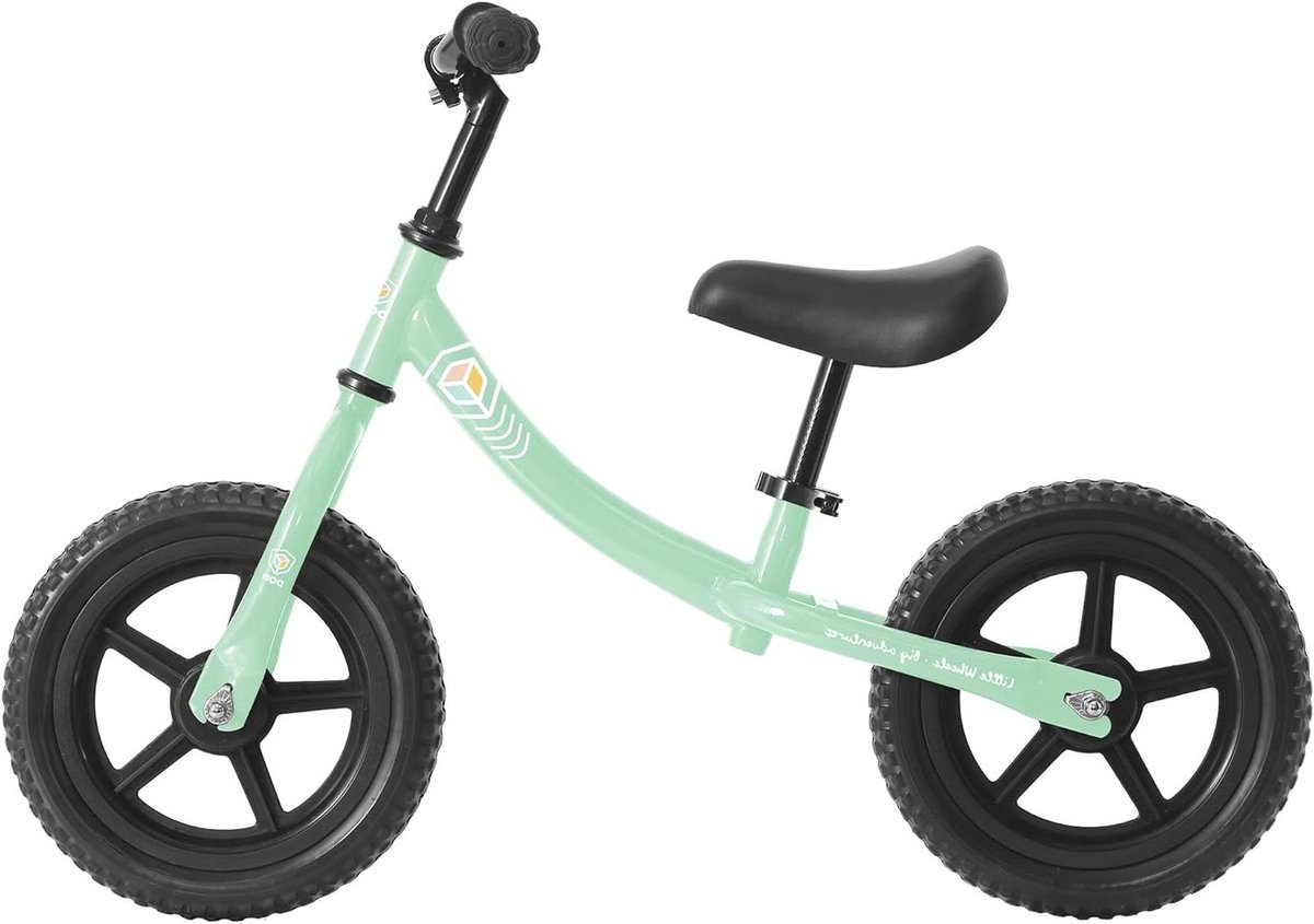 Loopfiets - Balansfiets Kinderfiets - Evenwicht Leren - Lichtgewicht Frame - 12 inch - Groen