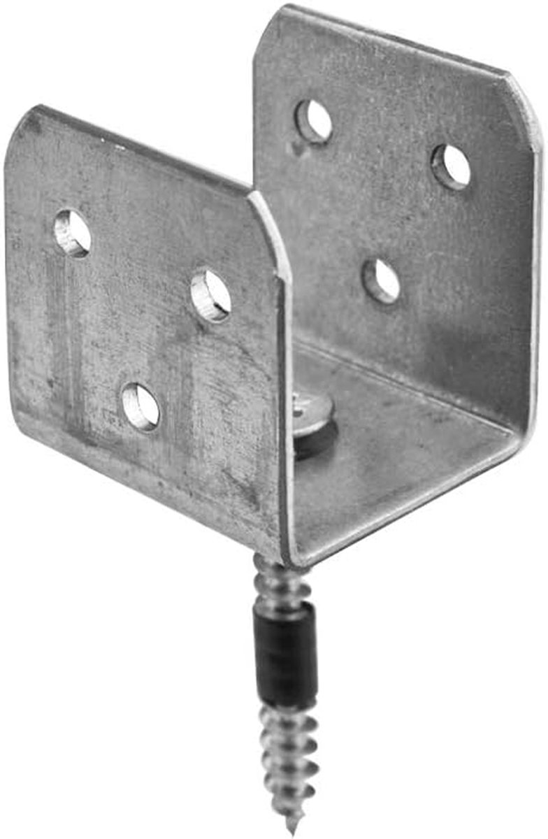 U-vormige hoek - Houtverbinder hoek - Houtverbinding maken - Sterk staal - 38x38x30 mm - Zink