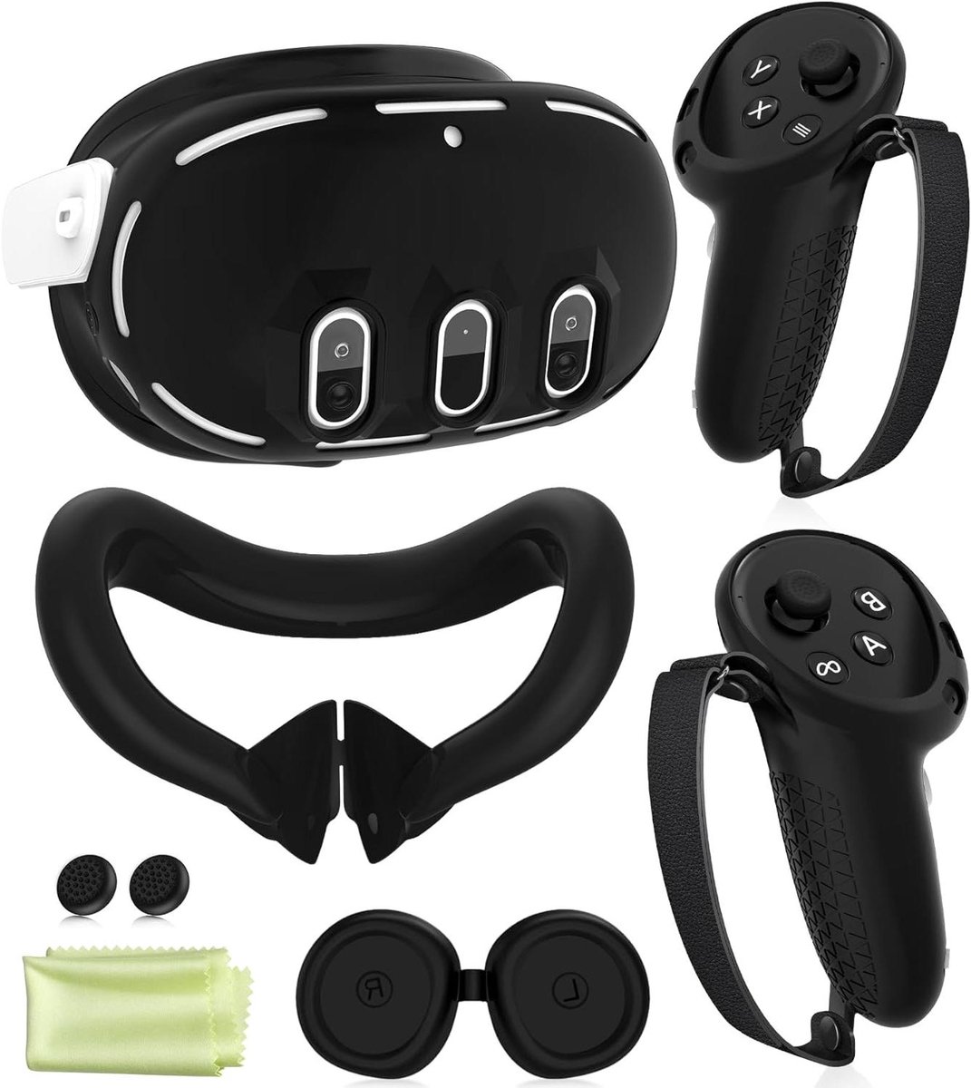 VR Beschermhoes Set - Accessoires Set - Virtueel Gamen - Volledige Bescherming - 1 Set - Zwart