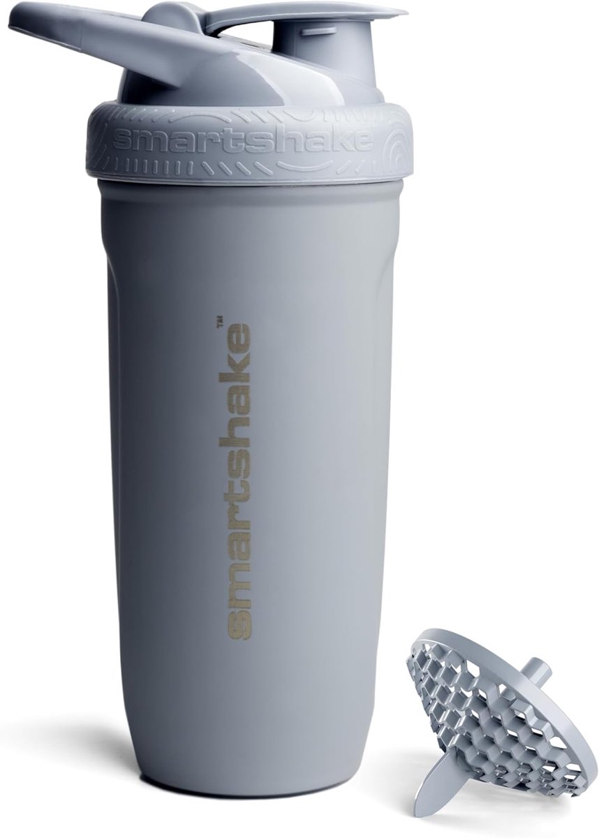 Thijox - SmartShake Roestvrij Staal Shaker 900 Ml - Duurzame Waterfles & Eiwitshake Mixers voor Sport, Fitness, Camping en Keuken