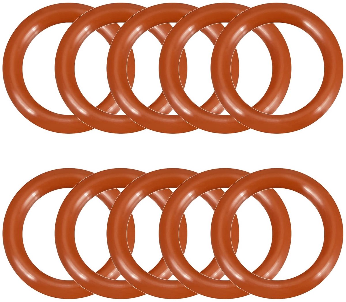 Dailygoods- Silicone O-Ringen Pack van 50 - 13 x 9 x 2 mm - Waterdicht - Hoge Hardheid - Warmtebestendig - Sluitingen voor Hulpstukken - Afdichtringen