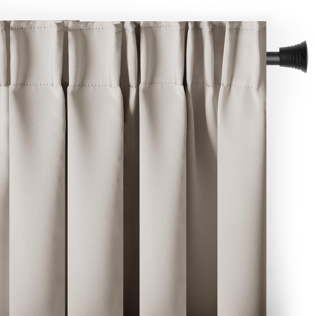 Dailygoods- Blackout Gordijn 140x270 cm - Verduisteringsgordijn - Ondoorzichtig Raamdecoratie - Decoratief Gordijn - Gordijnhouder - Veiligheidswaarschuwing