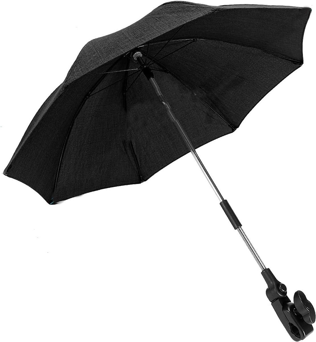 Thijox - Universele Kinderwagen Parasol met UV-Bescherming UPF50+, 71 cm Diameter, Zonwering voor Kinderwagen en Buggy, Geschikt voor Ronde en Ovale B