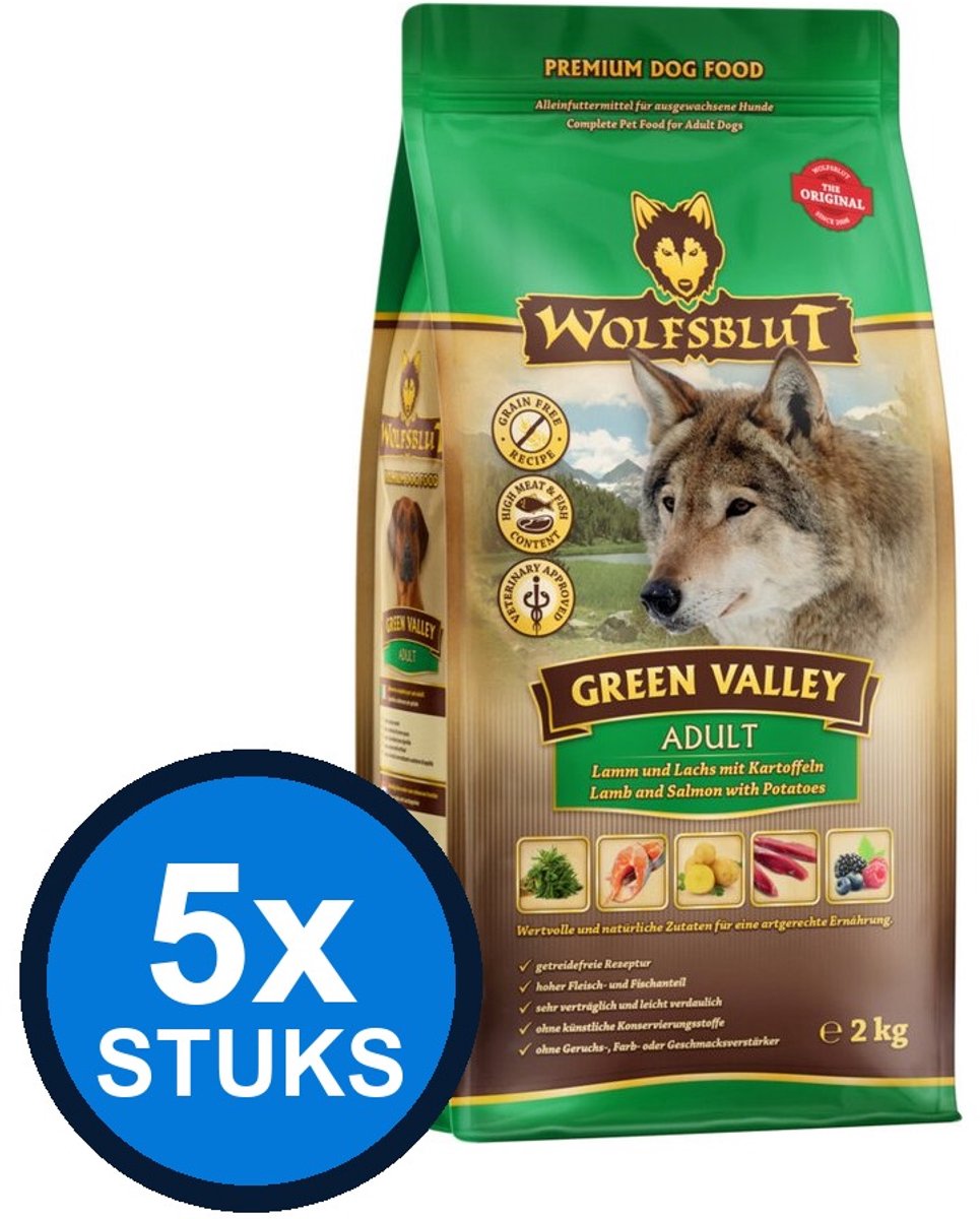 Wolfsblut Wolfsblut - Adult Green Valley - Hondenvoer Droogvoer - 2 kg
