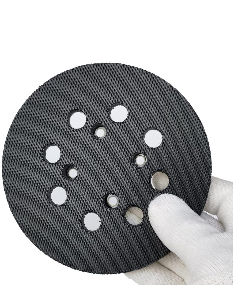 Dailygoods- Schuurdiscsupport Ø 125 mm - Universeel voor excentrische schuurmachines - Medium harde schuurdisc - 8-gat ontwerp - Hoogwaardige kwaliteit - Flexibel voor vlakke/gebogen oppervlakken