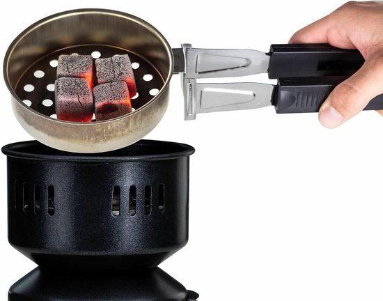 Thijox - Elektrische Kolenbrander 600W - 2in1 Kolenstarter en BBQ Aansteker met Afneembare Tang - Ideaal voor Camping, Tuin en Feesten — afbeelding 2