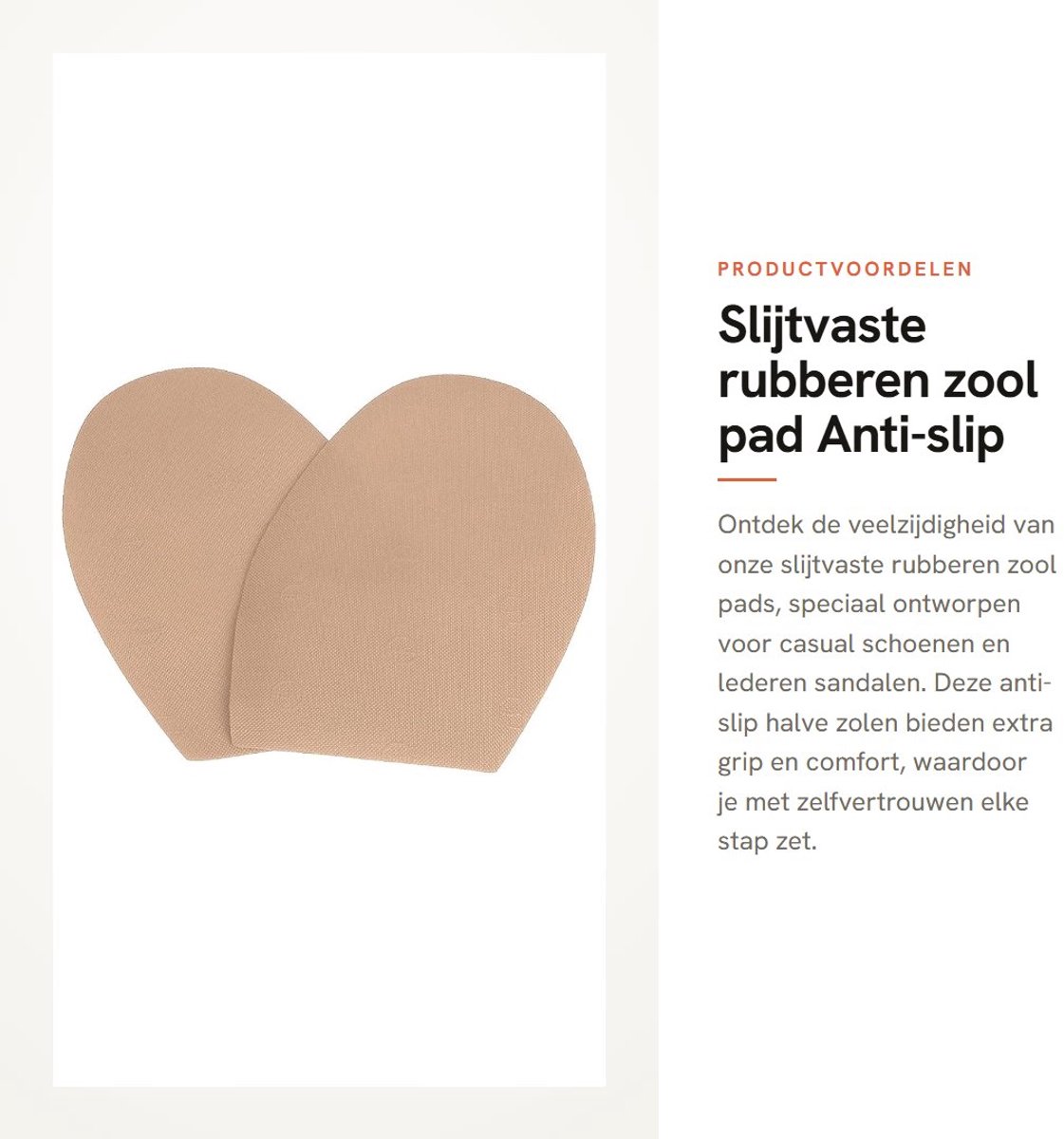 Dailygoods- Rubberen Zool Slijtvaste Antislip - Halve Beschermende Zolen - Casual Schoenen - Lederen Schoenen - Sandalen - Afmetingen 17,5 x 2 cm - Buitenzolen