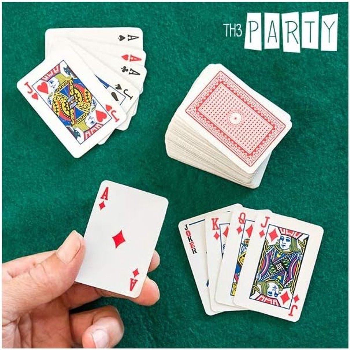 Kaartspellen/Minideck van 54 kaarten/Formaat: 6 x 4 cm - ShopVlot