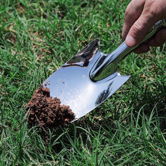 Roestvrijstalen Tuinschep - Tuinschep - Kleine Tuinschep - Handgereedschap - Scheppen voor wieden, verplanten en graven van Merkloos	 — afbeelding 3