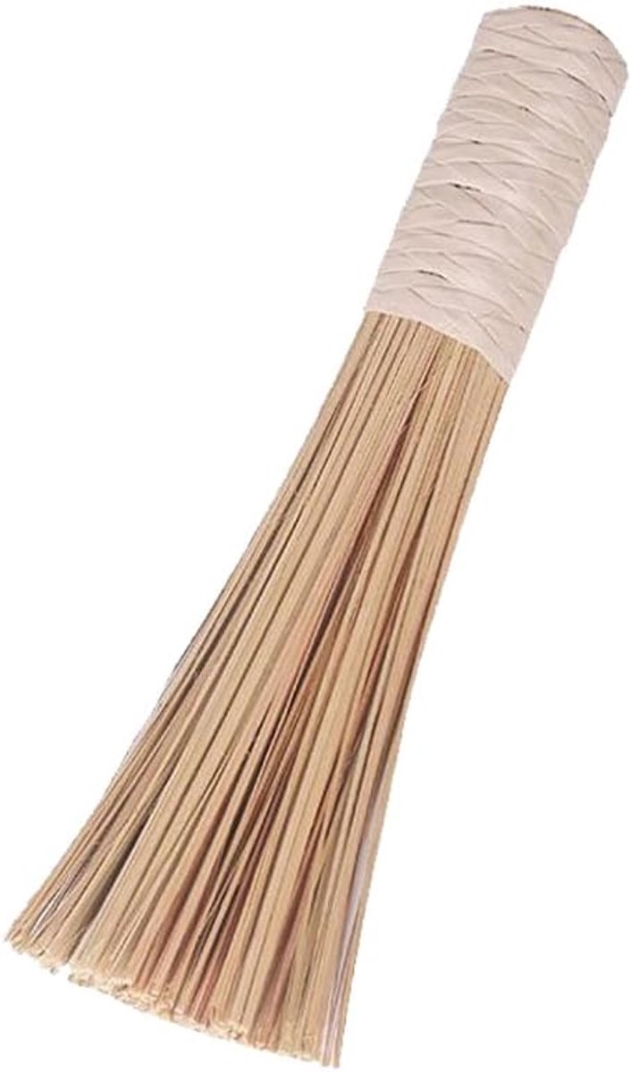 SnelShoppen - Bamboo Wok Borstel met Handvat, Duurzame Natuurlijke Schoonmaakborstel voor Pannen, Pots en Woks, Ideaal voor Keuken, Dishwashing, Quirl