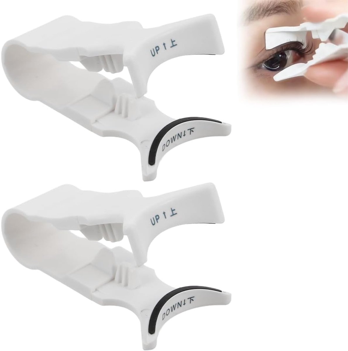 Thijox - 2 Stuks Magnetische Kunstwimpers met Wimperkruller, Pincet en Applicator voor Valse Wimpers, Ideaal voor Feestelijke Gelegenheden