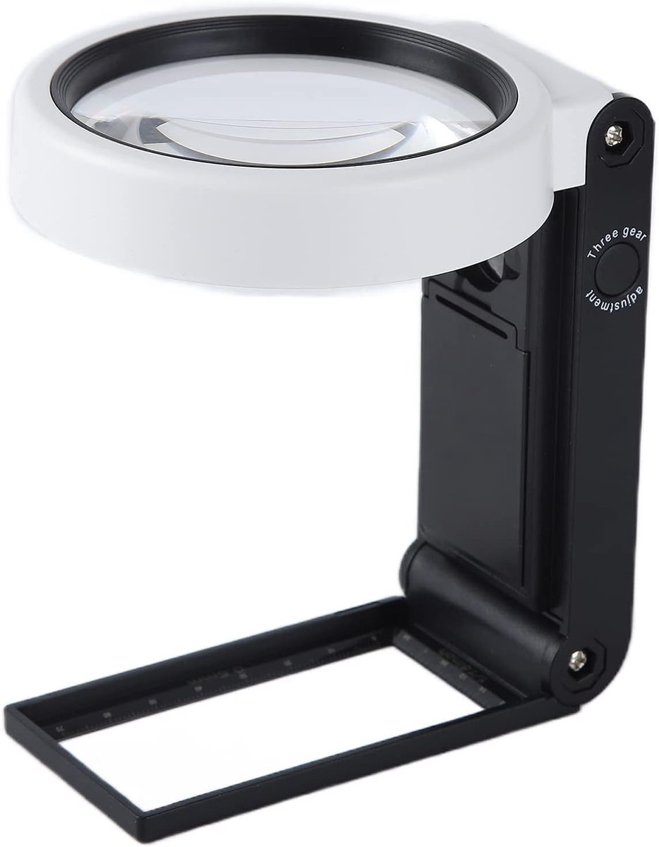Multifunctionele Vouwbare Vergrootglas met LED Verlichting en Hoge Definitie Lens voor Thuisgebruik