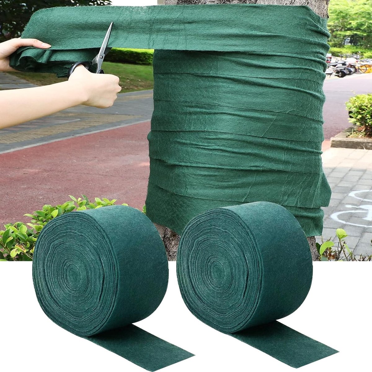 Beschermringen voor Fruitbomen - Effectieve Boom Bescherming met Beschermfolie (Set van 2)