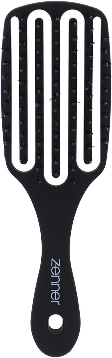 Thijox - Flexibele Haarborstel Met Nylon Pennen, Antistatische Werking, Geschikt Voor Nat En Droog Haar, Ontklit Borstel Voor Alle Haartypes, Ideaal V