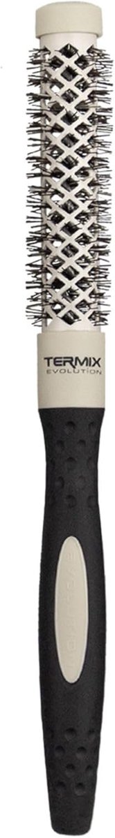 Thijox - Professionele Ronde Haarborstel voor Fijn Haar Ø17 - Evolution Soft, Geïoniseerde Nylonvezels, Haarbreuk Preventie, Ideaal voor Dagelijks Geb